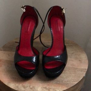 Cesare Paciotti Black platform shoes